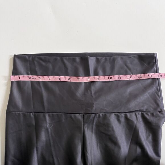 Cherish Faux Leather Black Full Length Leggings - XL - Picture 7 of 7